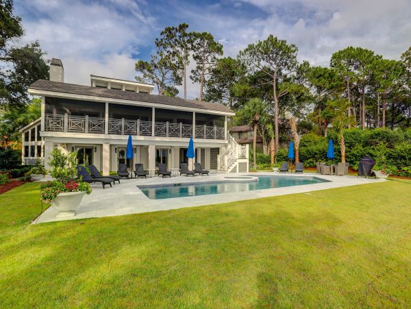 Oceanfront Hilton Head Vacation Pool Home Seven Bedrooms