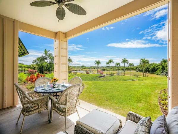 Koloa Two Bedroom Golf Course View Vacation Condo Sleeps 6