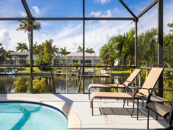 Canal Front Four BEdroom Vacation Home in Cape Coral