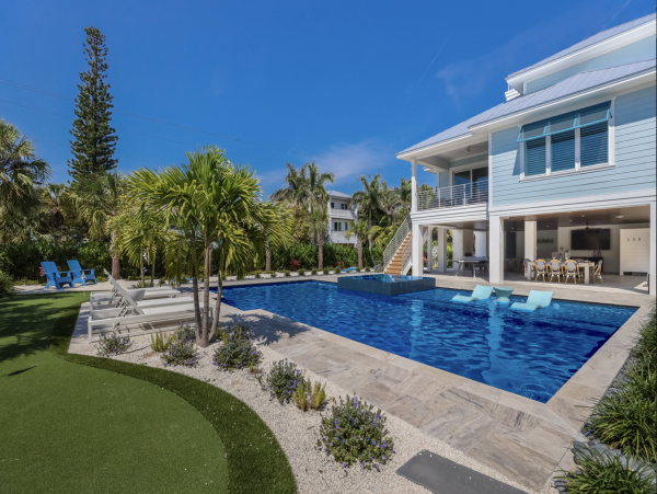 Luxury rental home one block to beach