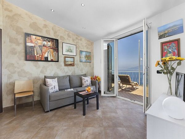Breathtaking Views from this 2 Bedroom Sorrento, Italy villa
