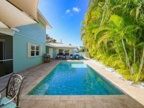 Canal Views Holmes Beach Vacation Pool Home Five Bedroom