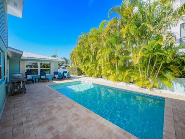 Canal Views Holmes Beach Vacation Pool Home Five Bedroom