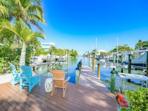 Canal Views Holmes Beach Vacation Pool Home Five Bedroom