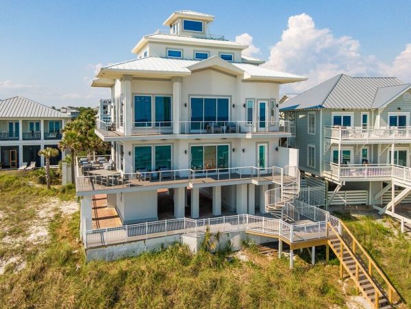 Gulf Front Six Bedroom Vacation Rental Home in Seagrove Beach