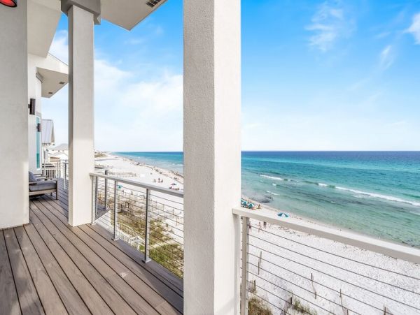 Gulf Front Six Bedroom Vacation Rental Home in Seagrove Beach