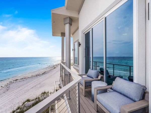 Gulf Front Six Bedroom Vacation Rental Home in Seagrove Beach