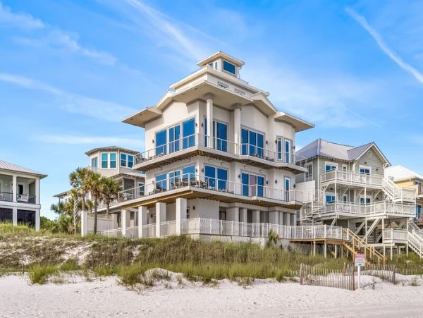 Gulf Front Six Bedroom Vacation Rental Home in Seagrove Beach