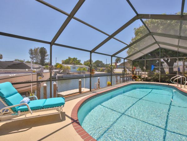 Canal View Bradenton Vacation Pool Home Three Bedrooms