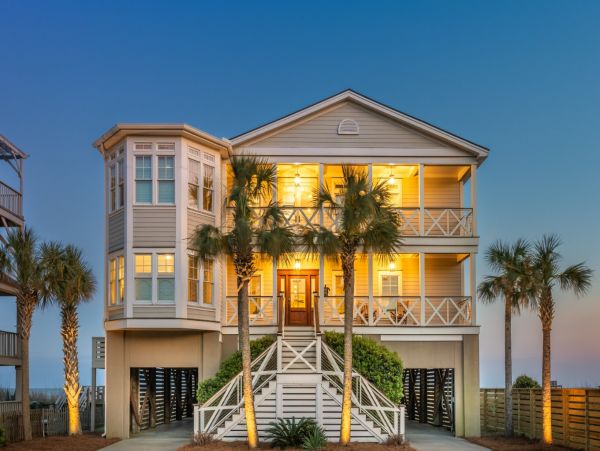 Oceanfront Six Bedroom Vacation Rental Home in Folly Beach