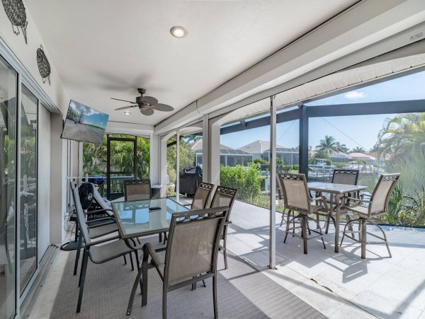 Marco Island 3 Bedroom Canal Front Home with Dock and Pool