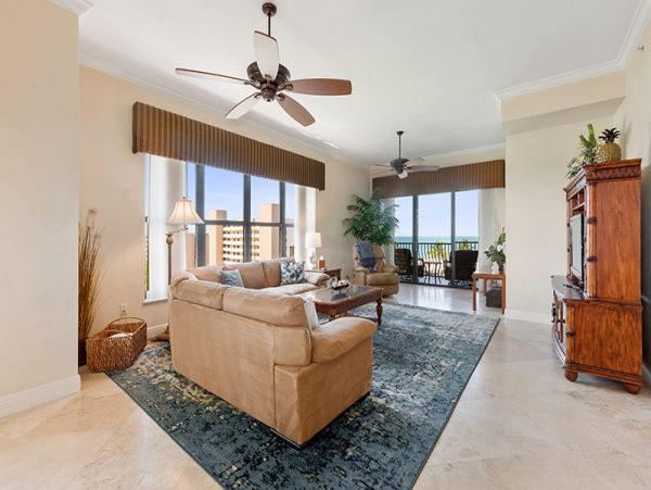 Expansive balcony overlooking the Bay and Gulf
