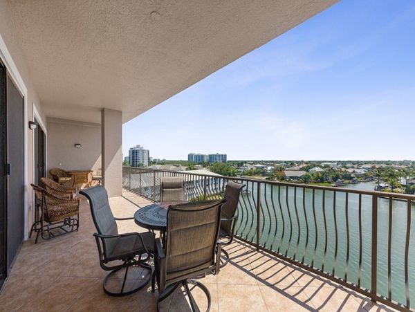 Expansive balcony overlooking the Bay and Gulf