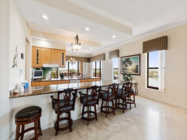 Expansive balcony overlooking the Bay and Gulf
