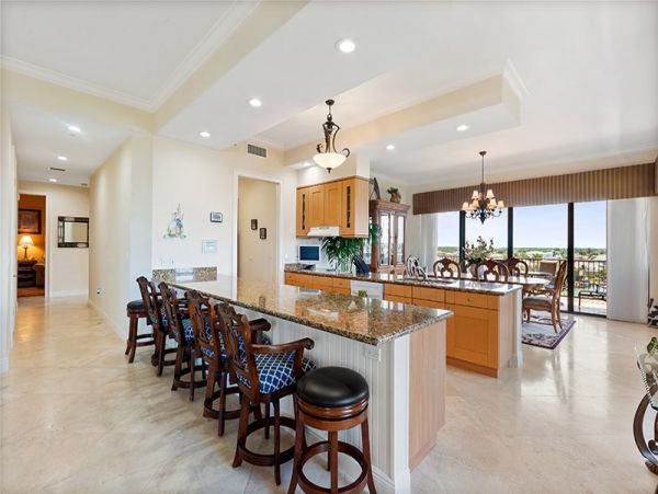 Expansive balcony overlooking the Bay and Gulf