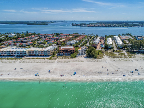 The Beach is Directly Across the Street.