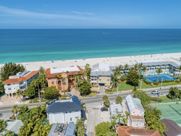 The Beach is Directly Across the Street.