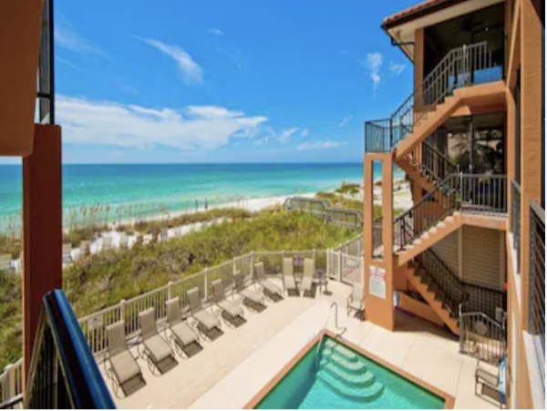 The Beach is Directly Across the Street.