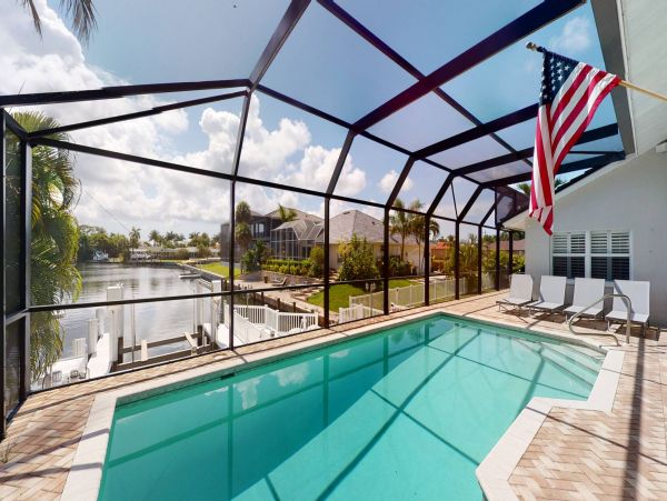 Walk to Beach Marco Island Vacation Pool Home Four Bedroom