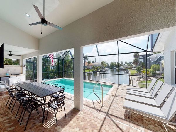 Walk to Beach Marco Island Vacation Pool Home Four Bedroom