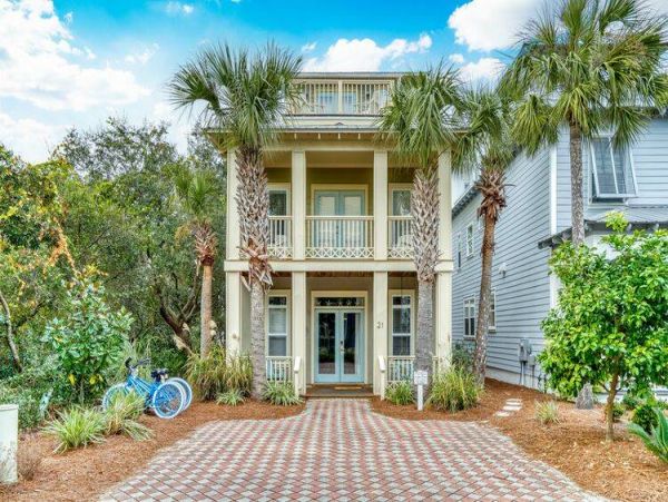 Three story home with 3 bedrooms and one block to the beach