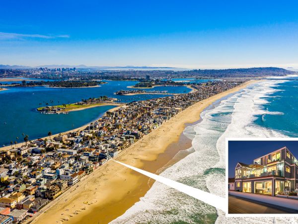 Mission Beach Vacation Home Three Bedroom Beach Front
