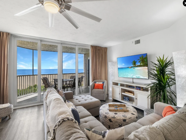 Gulf-Front Fort Myers Beach Three Bedroom Vacation Condo