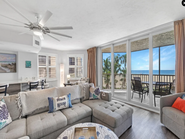 Gulf-Front Fort Myers Beach Three Bedroom Vacation Condo