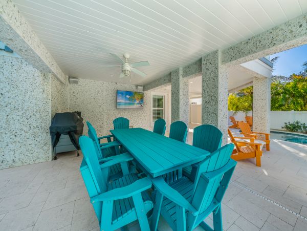 Walk to Beach Holmes Beach Vacation Pool Home Five Bedroom