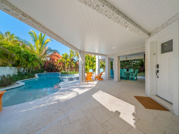 Walk to Beach Holmes Beach Vacation Pool Home Five Bedroom