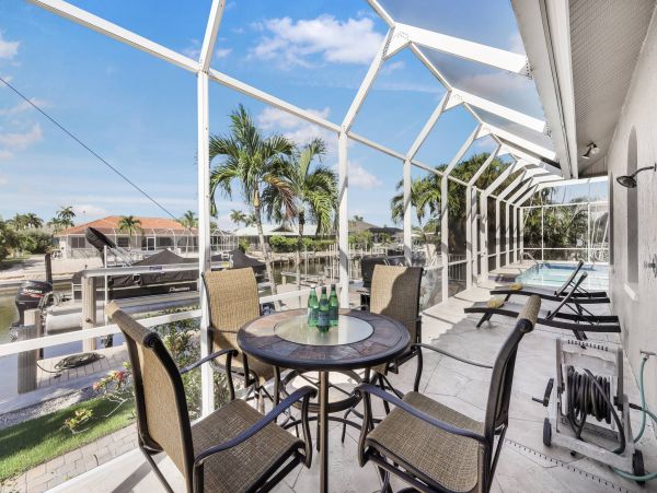Marco Island 3 Bedroom House with Pool & Canal View