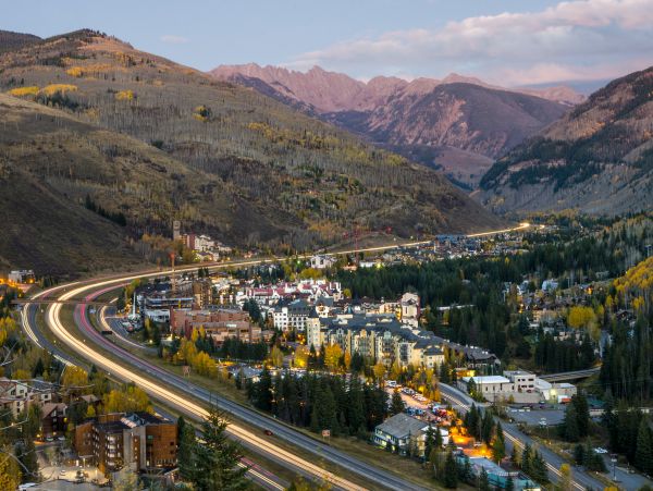 One block to East Vail shuttle
