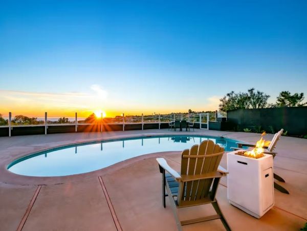 Pool Vacation Home in La Jolla with Ocean Views