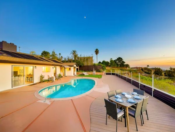 Pool Vacation Home in La Jolla with Ocean Views