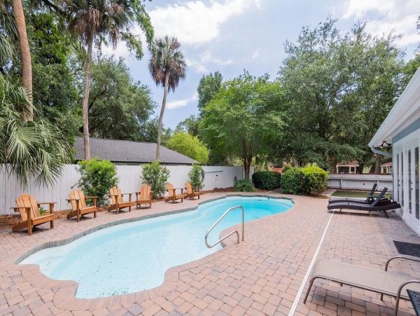 Charming Vacation Pool Home - Short Walk to Beach