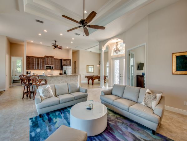 Waterfront 8 Bedroom Vacation Home in Cape Coral