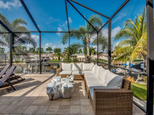Waterfront 8 Bedroom Vacation Home in Cape Coral