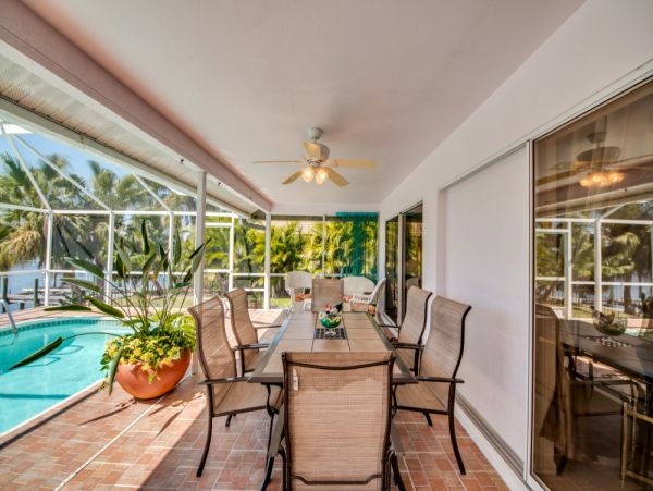 Vacation Home in Cape Coral with Caged Pool and Boat Dock