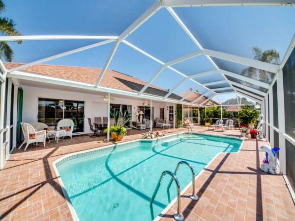 Vacation Home in Cape Coral with Caged Pool and Boat Dock