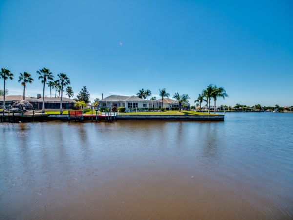 Vacation Home in Cape Coral with Caged Pool and Boat Dock