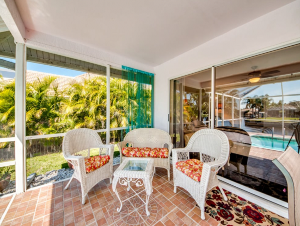 Vacation Home in Cape Coral with Caged Pool and Boat Dock