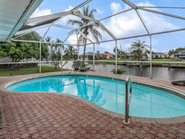Lovely 3 Bedroom Home in Cape Coral with Pool & Dock