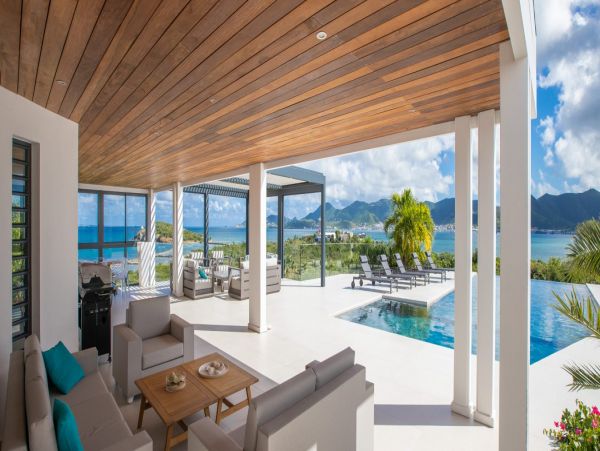 Ocean Views St. Maarten Vacation Villa Five Bedroom