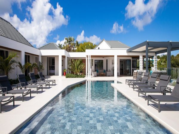 Ocean Views St. Maarten Vacation Villa Five Bedroom