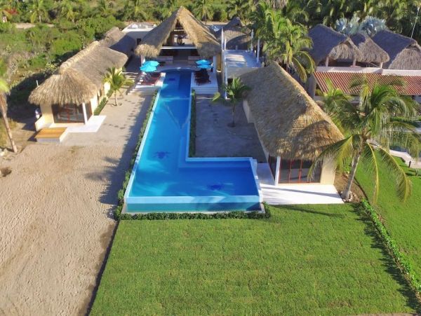 On Beach Oaxaca Vacation Pool Villa Nine Bedroom