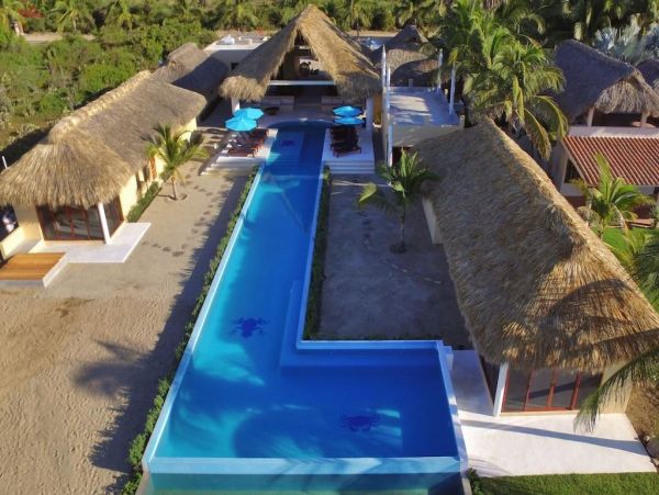 On Beach Oaxaca Vacation Pool Villa Nine Bedroom