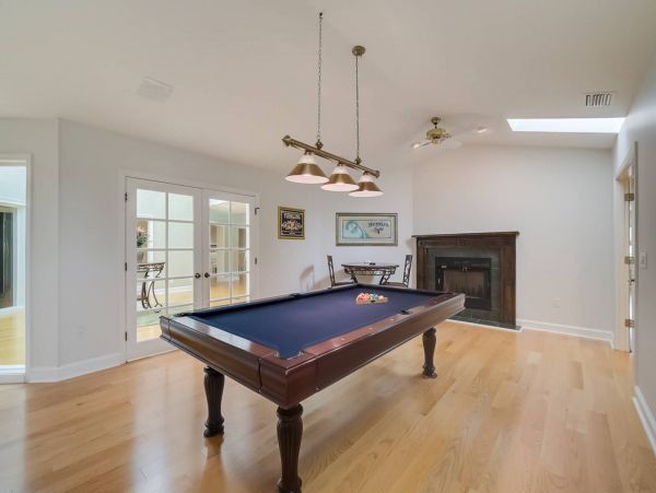 Relax and engage in a game of pool in the billiard room