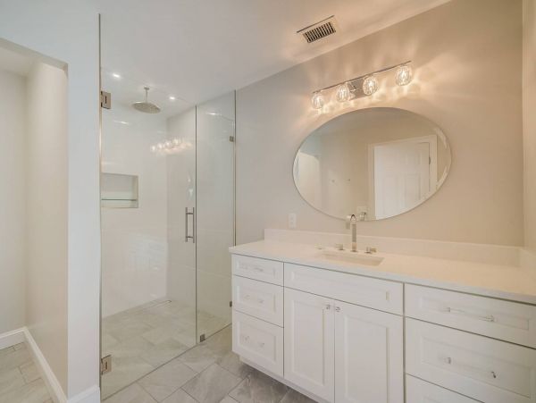 Gorgeous master bathroom with rainfall shower