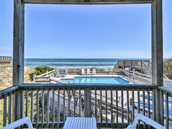Oceanfront Home in North Carolina with Saltwater Pool