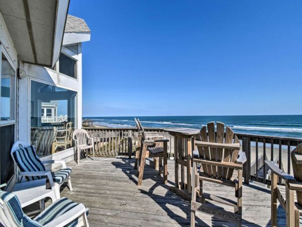 Oceanfront Home in North Carolina with Saltwater Pool
